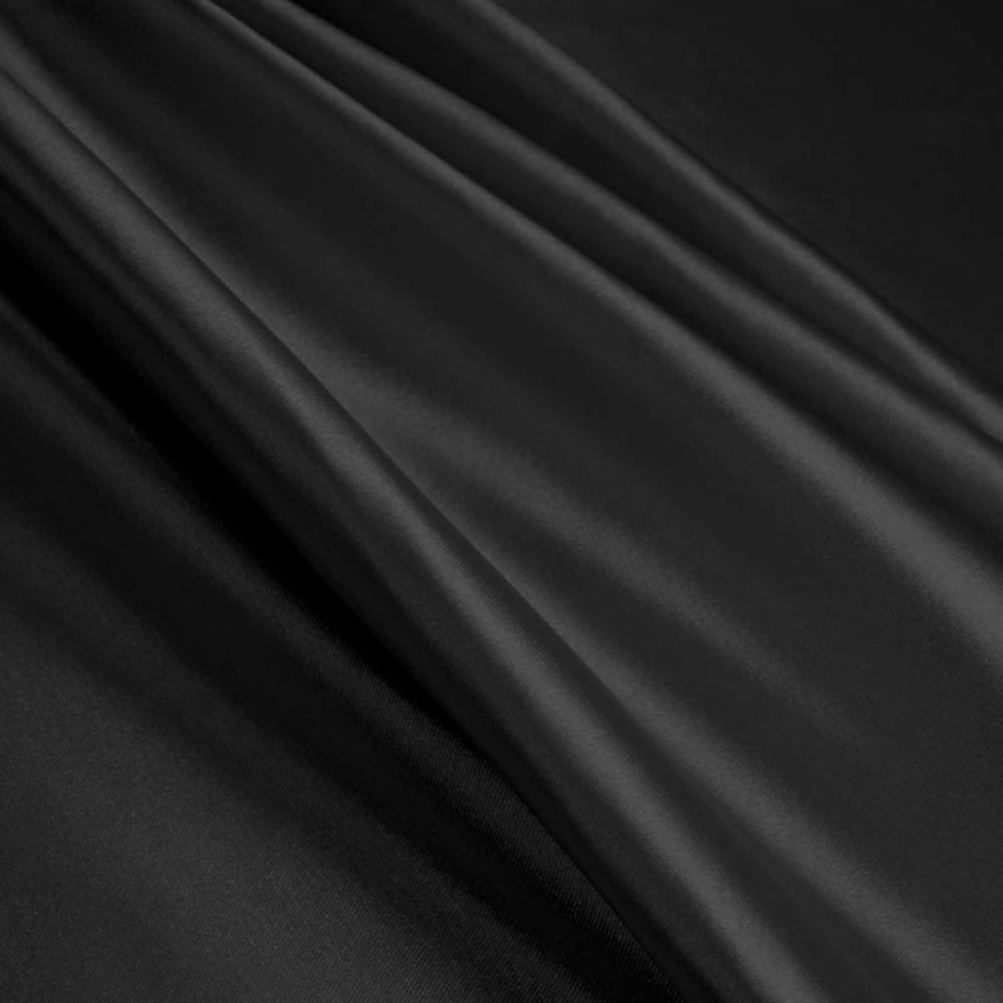Black Stretch Charmeuse